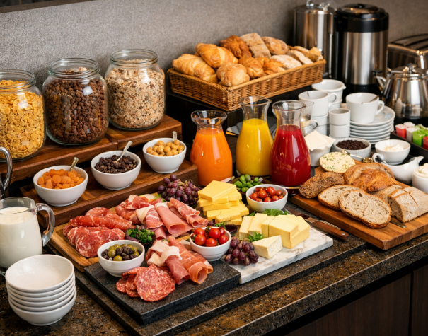 buffet style breakfast